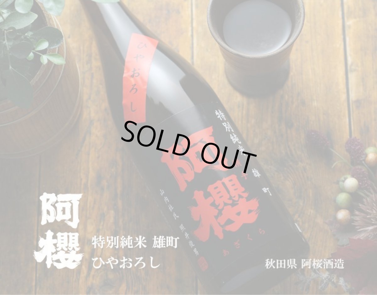 画像6: 阿櫻 特別純米 雄町 ひやおろし 1800ml (6)