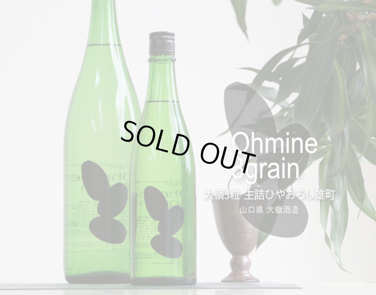 画像3: Ohmine 3grain 大嶺3粒 ひやおろし 雄町 720ml (3)