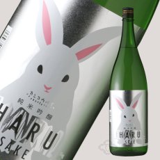 画像2: 寒紅梅 うさぎラベル 純米吟醸 HARU酒 1800ml (2)