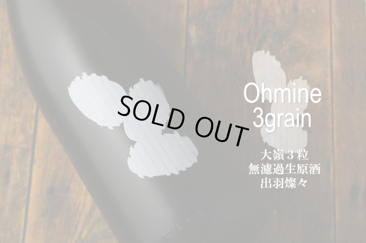 画像3: 大嶺3粒 出羽燦々 無濾過生原酒 720ml（要冷蔵) (3)