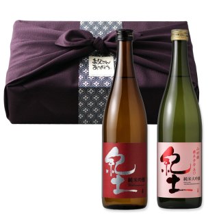 獺祭+焼酎カジュアルセット ふろしき包み（酒粕焼酎 日本酒 720ml 2本