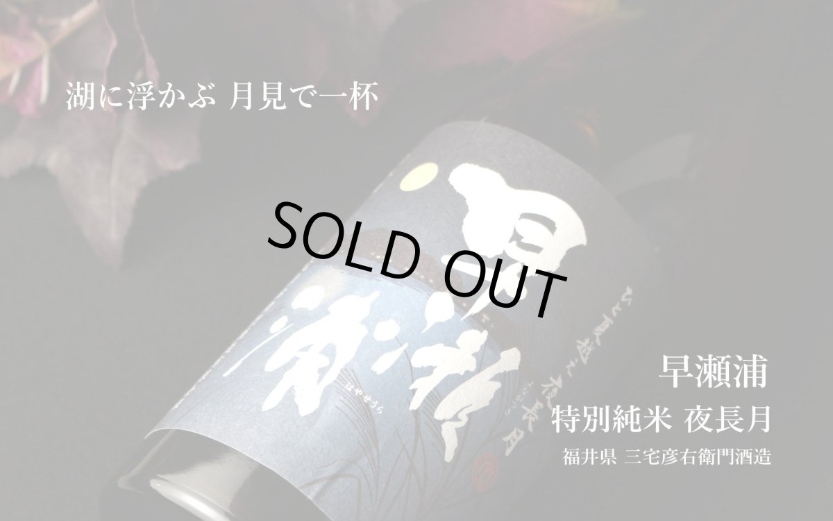 画像6: 早瀬浦 特別純米 夜長月 1800ml (6)
