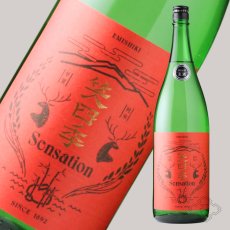 画像2: 笑四季 センセーション 朱（あか）ラベル 生酒 1800ml（日本酒 笑四季酒造）（要冷蔵） (2)