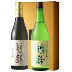 画像1: 鶴齢セット  (日本酒 720ml 2本 純米大吟醸 純米吟醸 青木酒造) (1)
