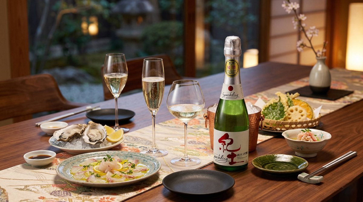 画像2: 紀土 純米大吟醸 Sparkling 360ml （要冷蔵）（日本酒 平和酒造） (2)