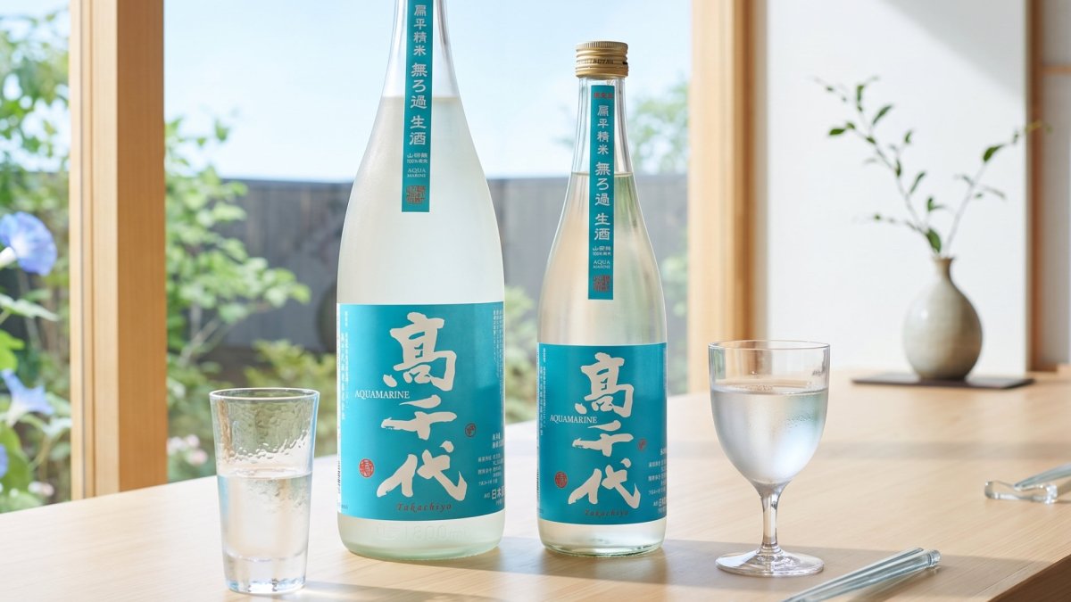 画像3: 高千代 扁平精米 無ろ過 生酒 AQUAMARINE（要冷蔵）（日本酒 たかちよ） (3)