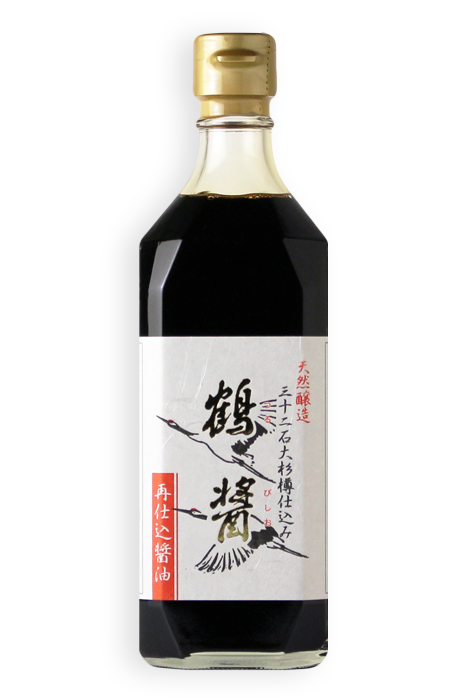 送料無料お手入れ要らず ヤマロク醤油 鶴醤 500ｍｌ さいしこみ醤油