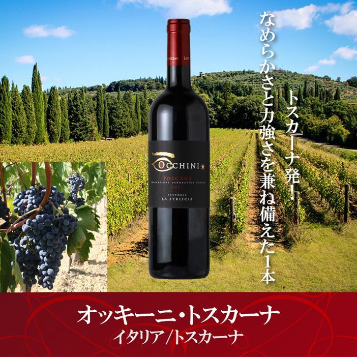 オッキーニ・トスカーナ【赤ワイン/イタリア/750ml】【夏季クール便推奨】 - 酒舗 井上屋